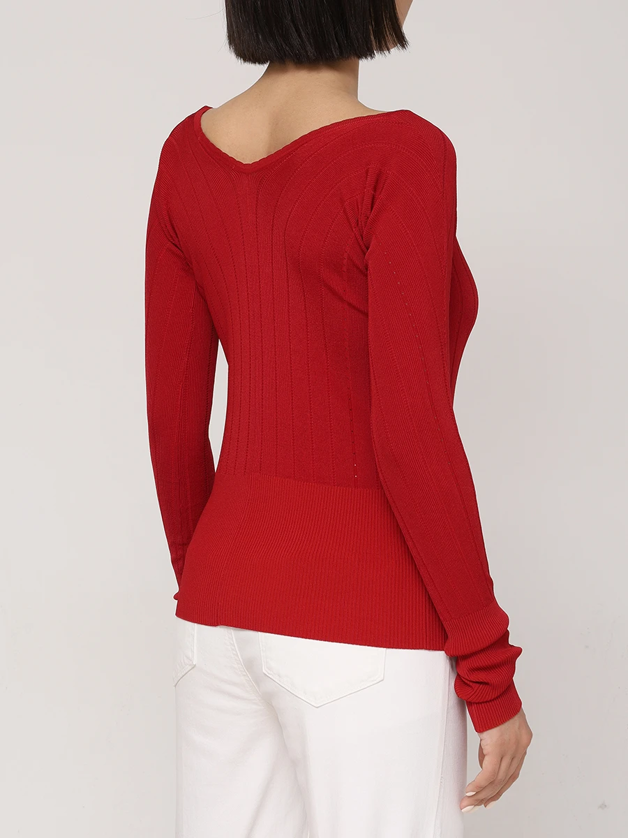 Джемпер из вискозы JACQUEMUS 241KN3572358 480 Красный  Фото 3