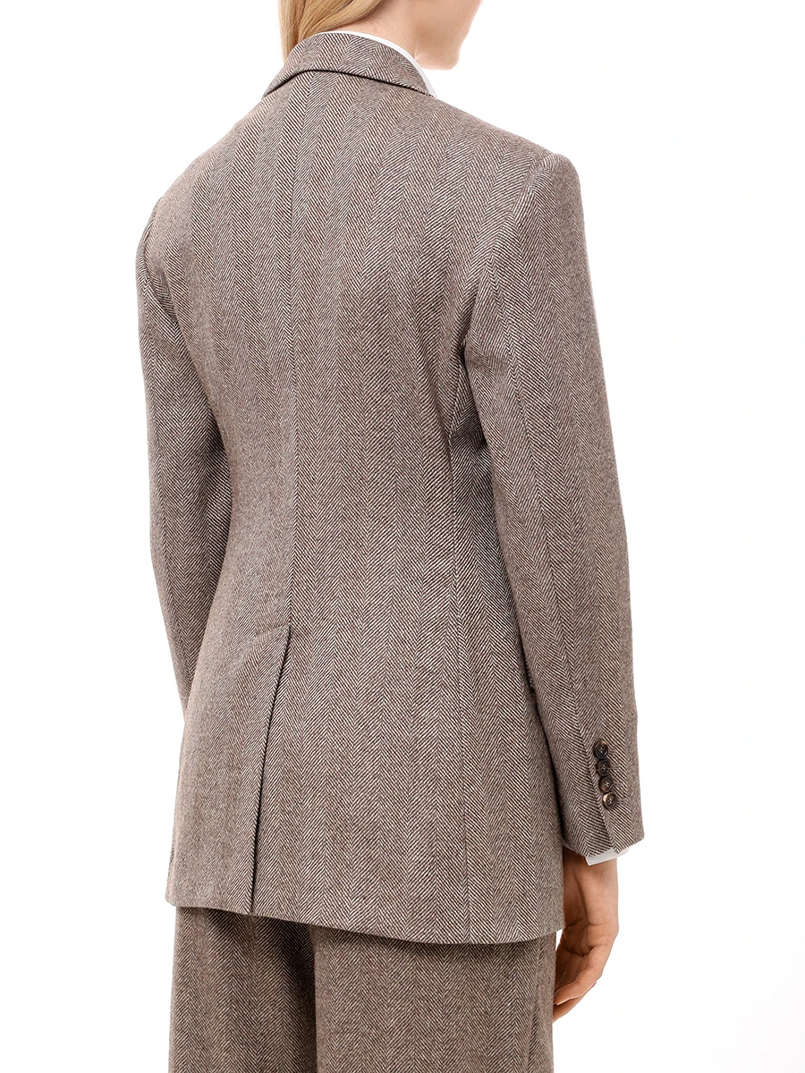 Костюм шерстяной BRUNELLO CUCINELLI MB1317163/MB131P8692 C001 Коричневый  Фото 3