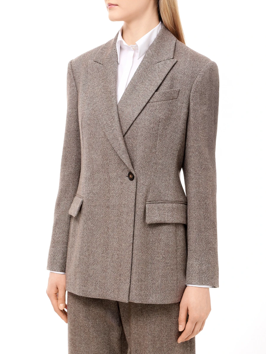 Костюм шерстяной BRUNELLO CUCINELLI MB1317163/MB131P8692 C001 Коричневый  Фото 4