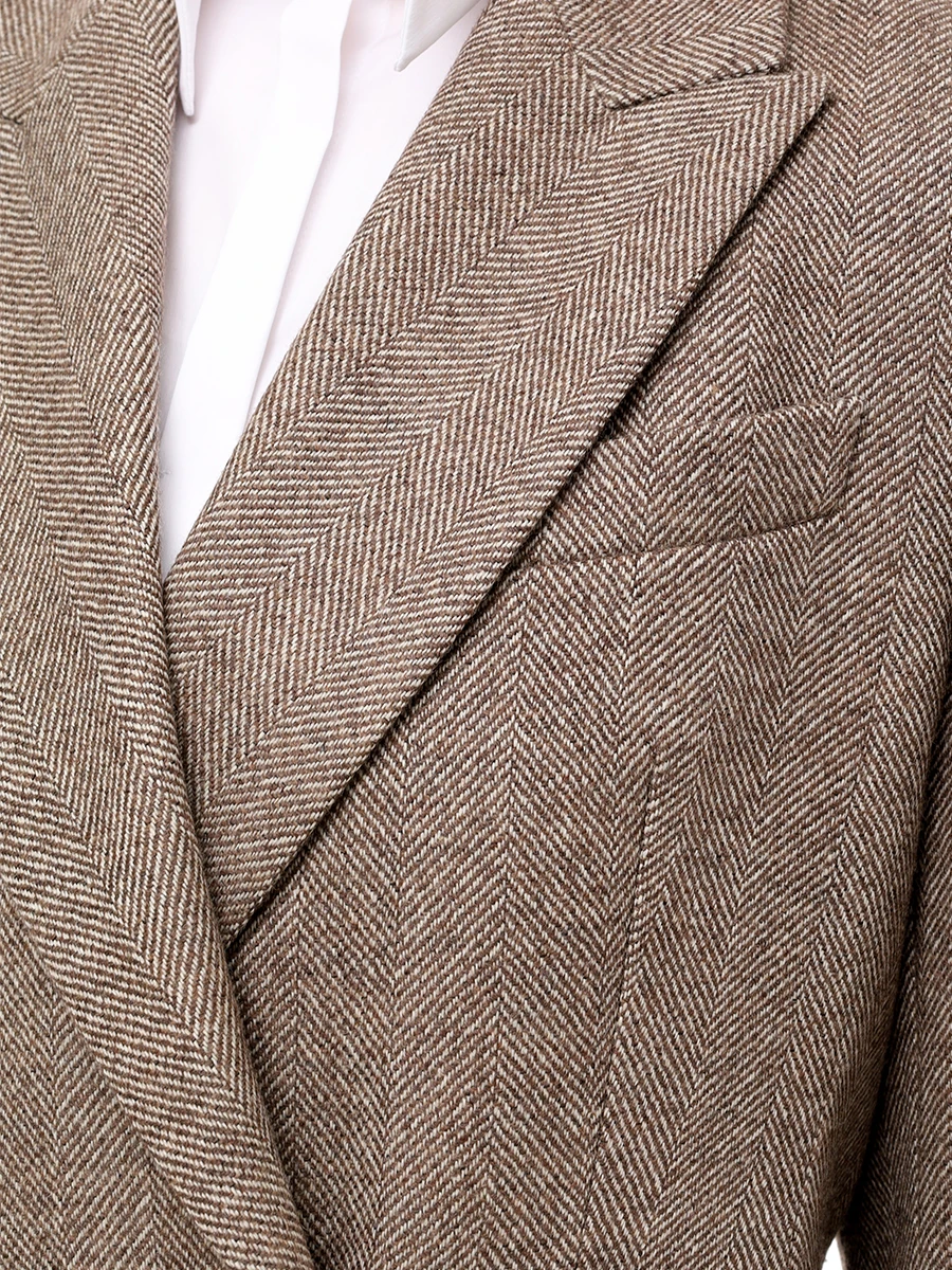 Костюм шерстяной BRUNELLO CUCINELLI MB1317163/MB131P8692 C001 Коричневый  Фото 5