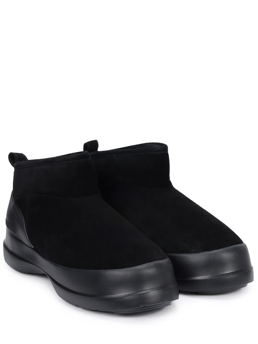 Ботинки замшевые на меху MOON BOOT 2480040 N001 Черный  Фото 2