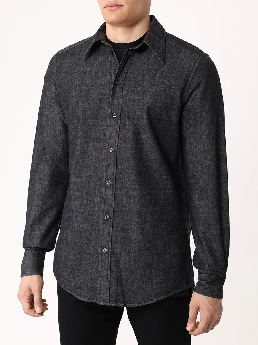 Рубашка Regular Fit джинсовая DOLCE & GABBANA G5IX8D G8LP3 S9001 Серый  Фото 4
