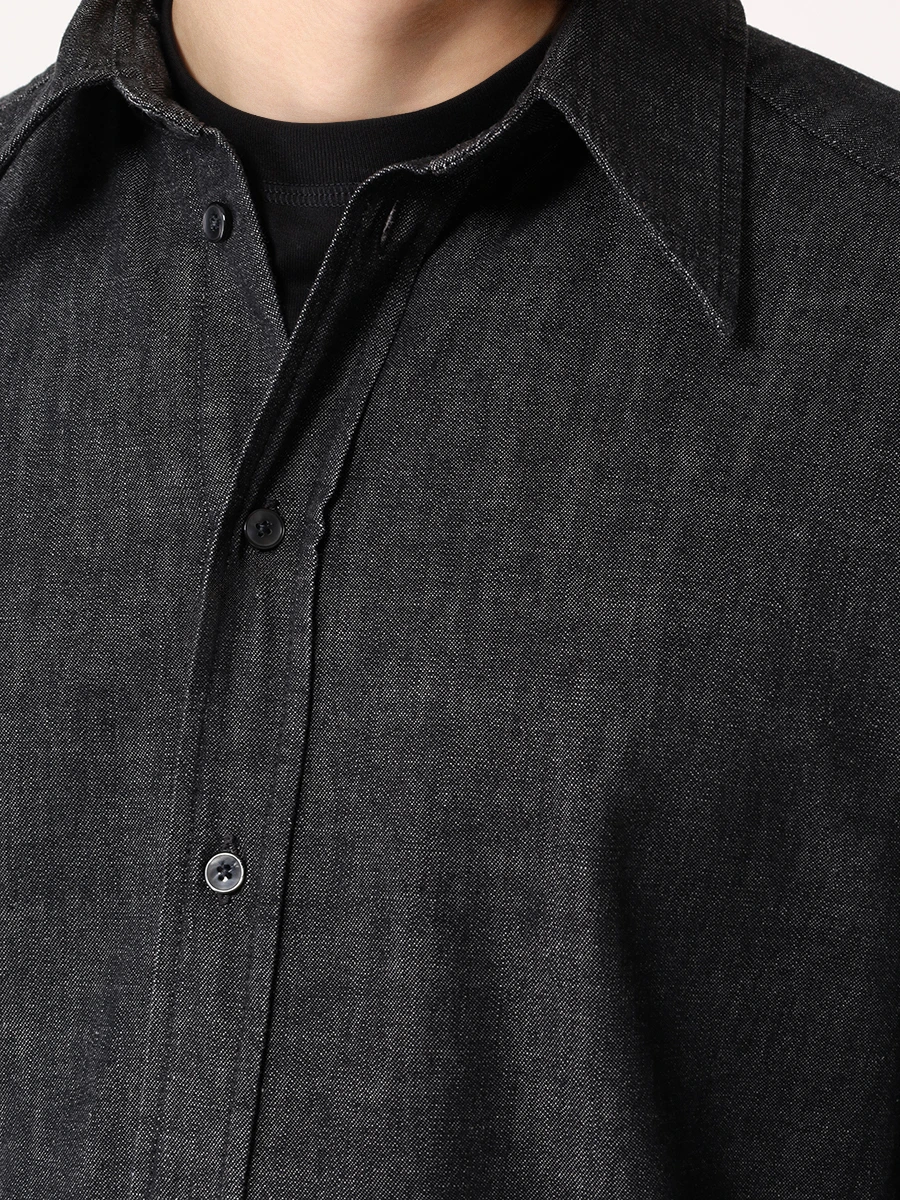 Рубашка Regular Fit джинсовая DOLCE & GABBANA G5IX8D G8LP3 S9001 Серый  Фото 5