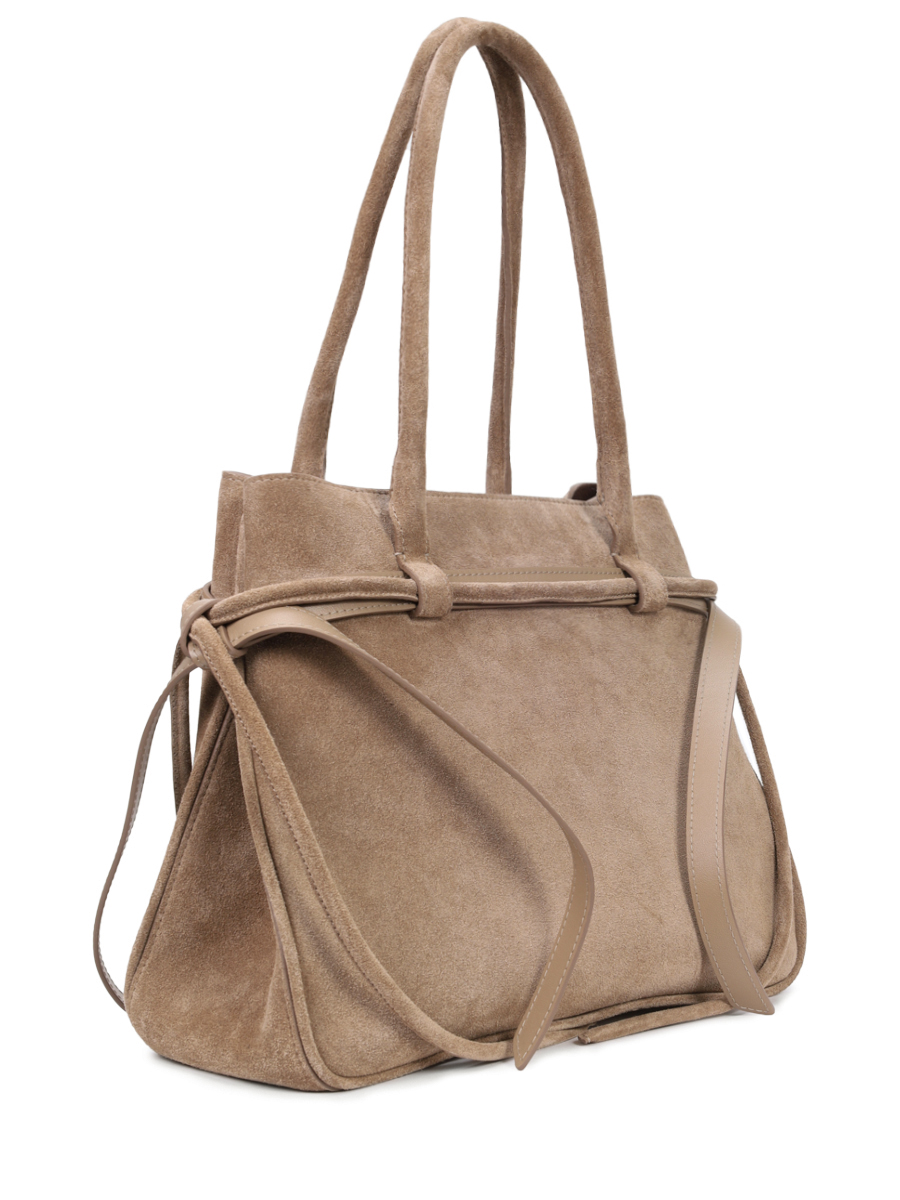 Сумка замшевая MISA BAGS Трюфель Какао Бежевый  Фото 4