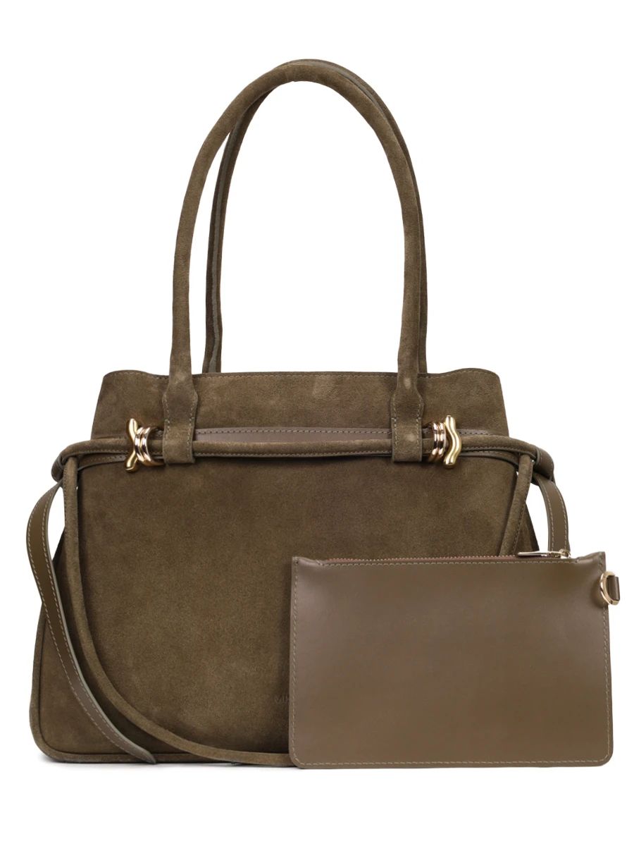 Сумка замшевая MISA BAGS Трюфель Хаки Хаки  Фото 3