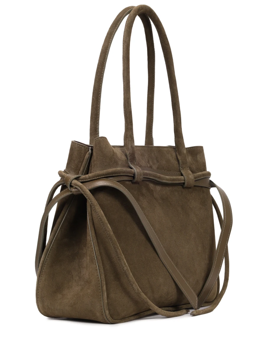 Сумка замшевая MISA BAGS Трюфель Хаки Хаки  Фото 4