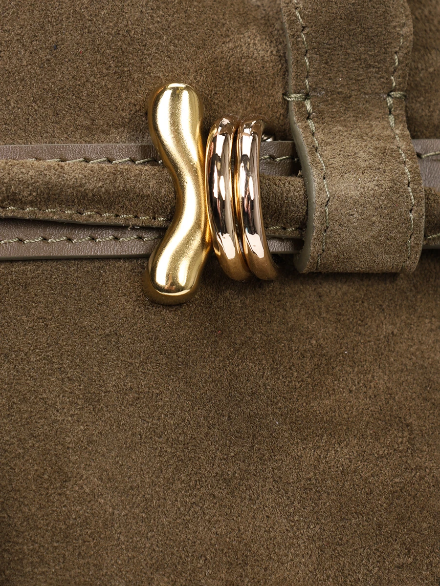 Сумка замшевая MISA BAGS Трюфель Хаки Хаки  Фото 6