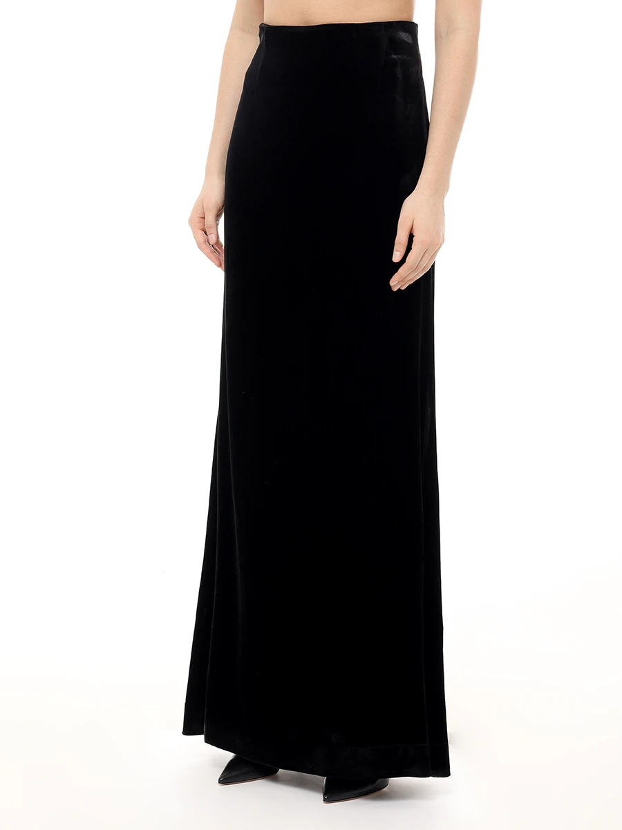 

Юбка бархатная, Черный, AL142502