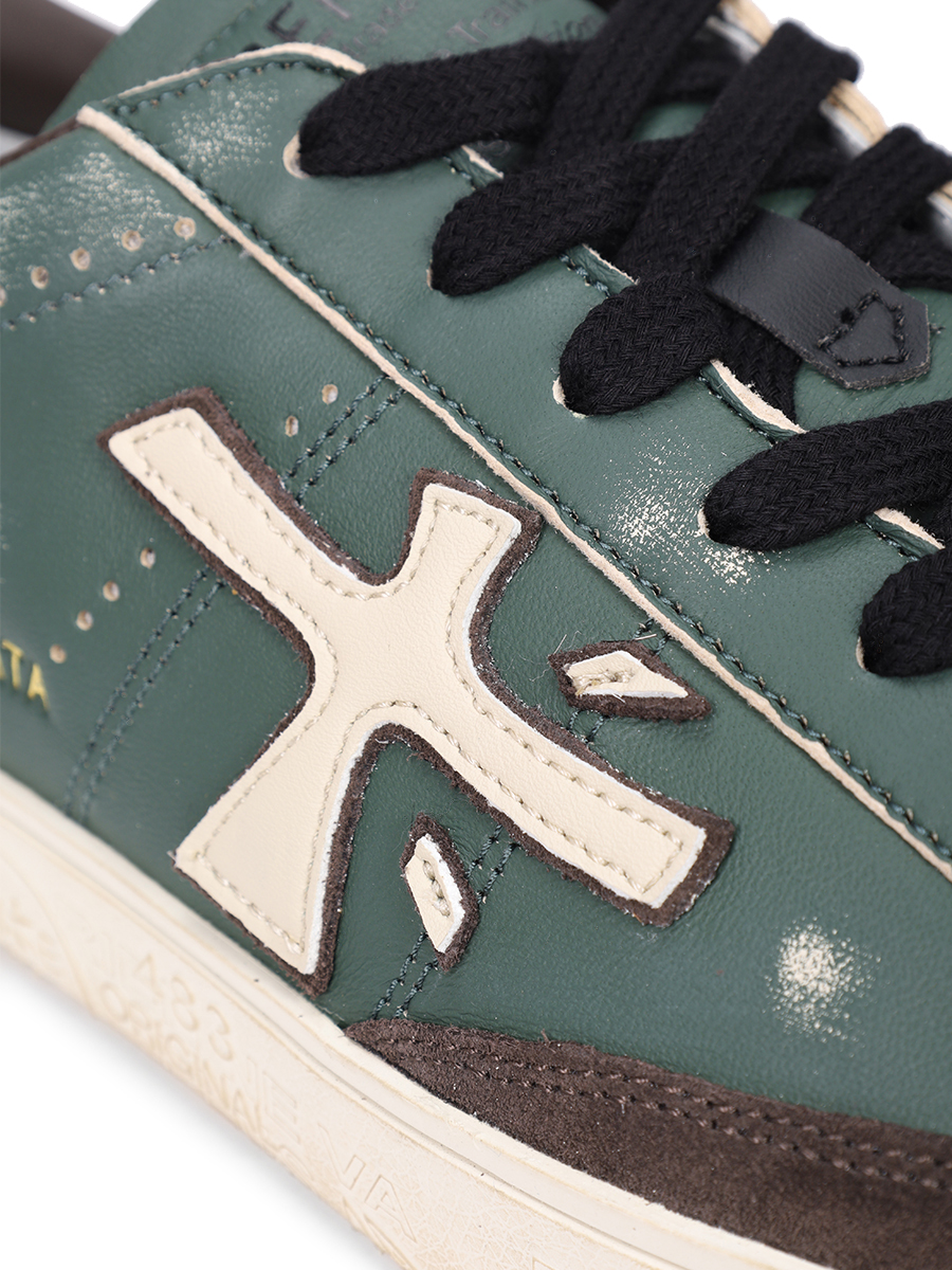 

Кеды кожаные Steven, Зеленый, STEVEN 6971