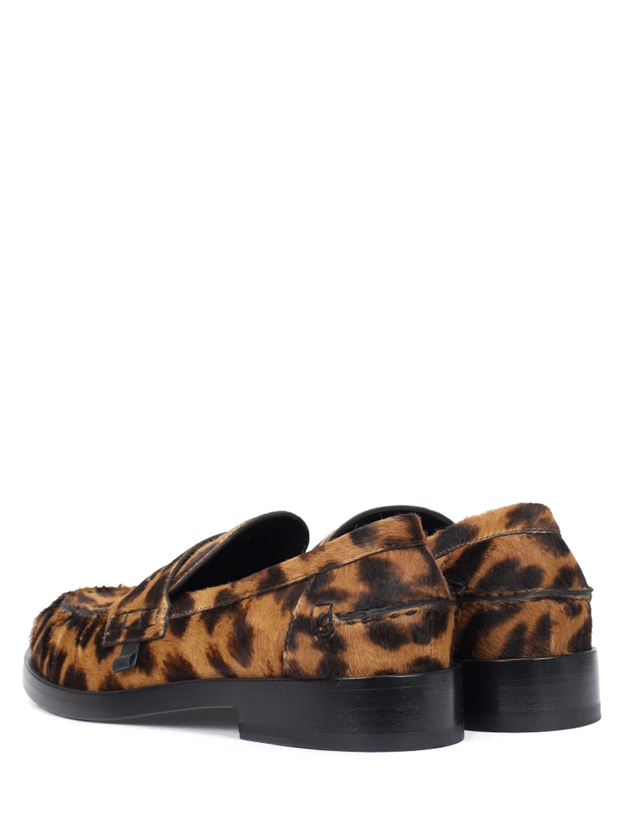 

Лоферы кожаные, Анималистичный принт, M6851 PONY LEOPARDO
