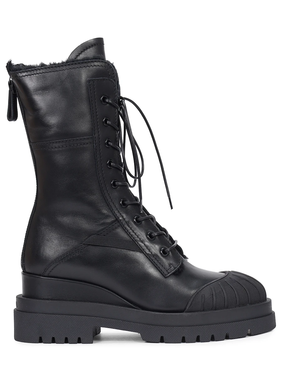 Ботинки кожаные на меху PREMIATA M6561 ISEO NERO Черный 