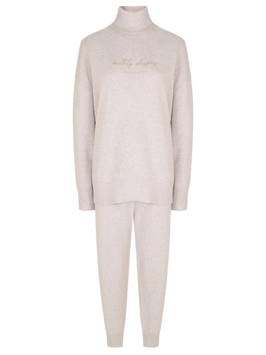 Костюм из шерсти и кашемира BRUNELLO CUCINELLI M16709403P/M16709499P C9610 Бежевый 