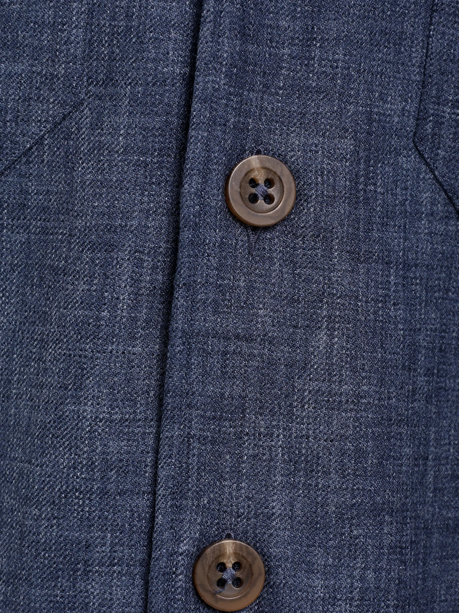 Рубашка шерстяная ROBERTO RICETTI CAMICIA MI-AME LUSSO-LANA3371 Синий  Фото 6