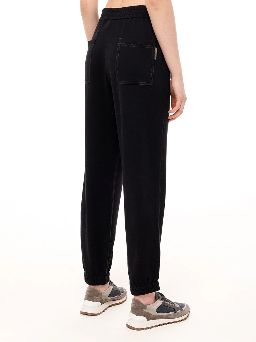 Костюм хлопковый BRUNELLO CUCINELLI MP828FH606/MP828FH699 C9185 Черный  Фото 6