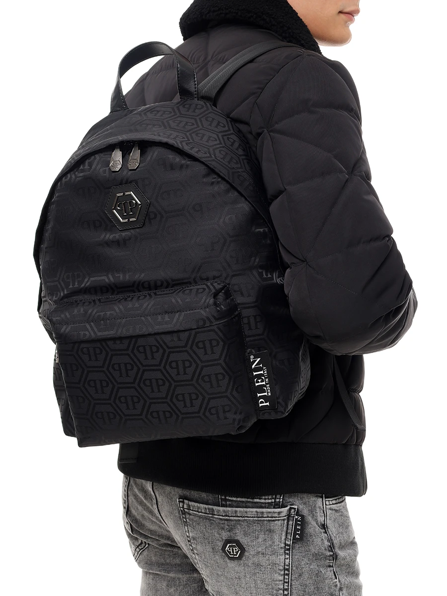 Рюкзак текстильный PHILIPP PLEIN MBA1432/02 Черный  Фото 2