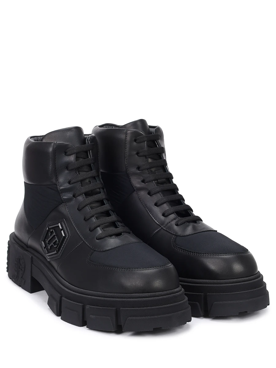 Ботинки комбинированные PHILIPP PLEIN MSE0284/02 Черный  Фото 2