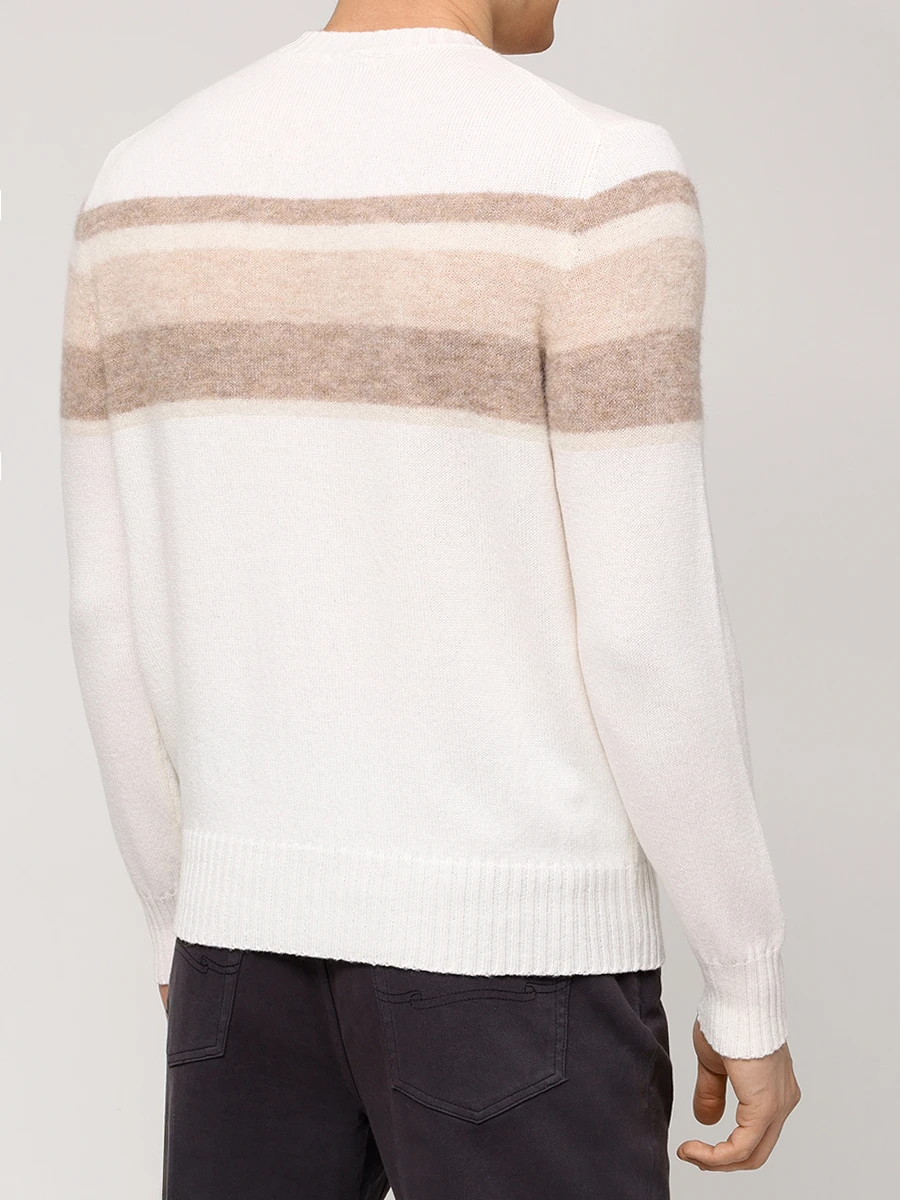 Свитер кашемировый MALO UXA340 Y1B18 EM833 Кремовый  Фото 3