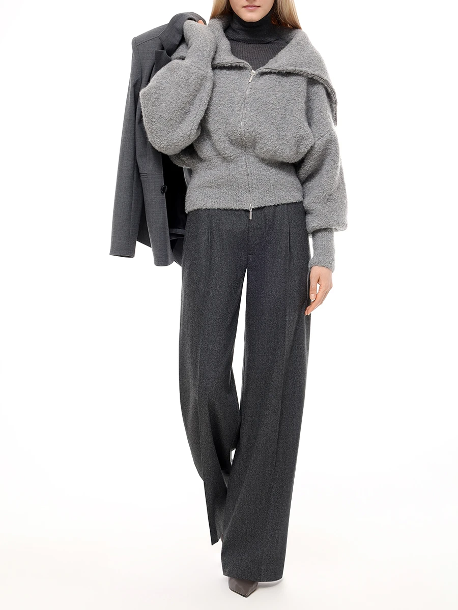 Кардиган из кашемира и шерсти SASUPHI W24704 0951 Серый  Фото 2