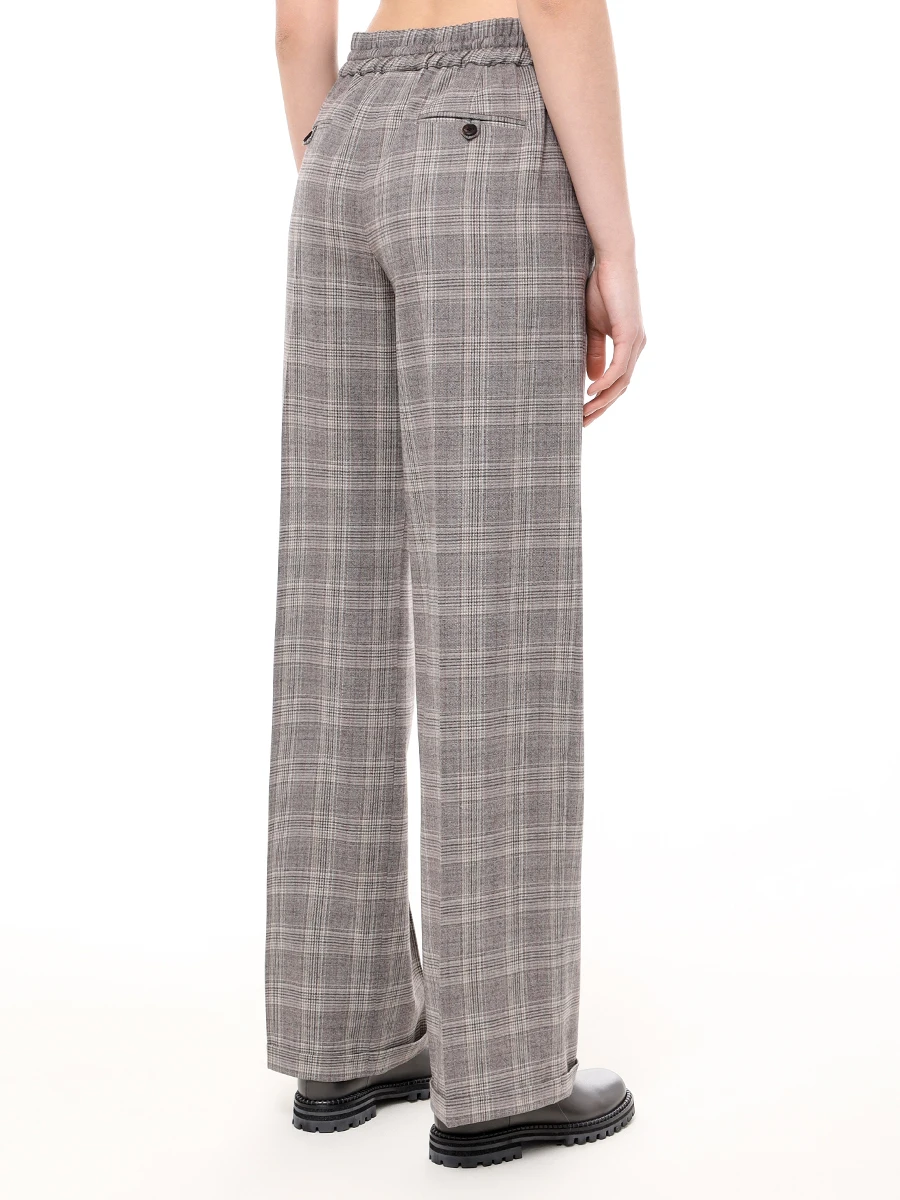 Брюки шерстяные KITON D56106K0549E01000 Коричневый  Фото 3