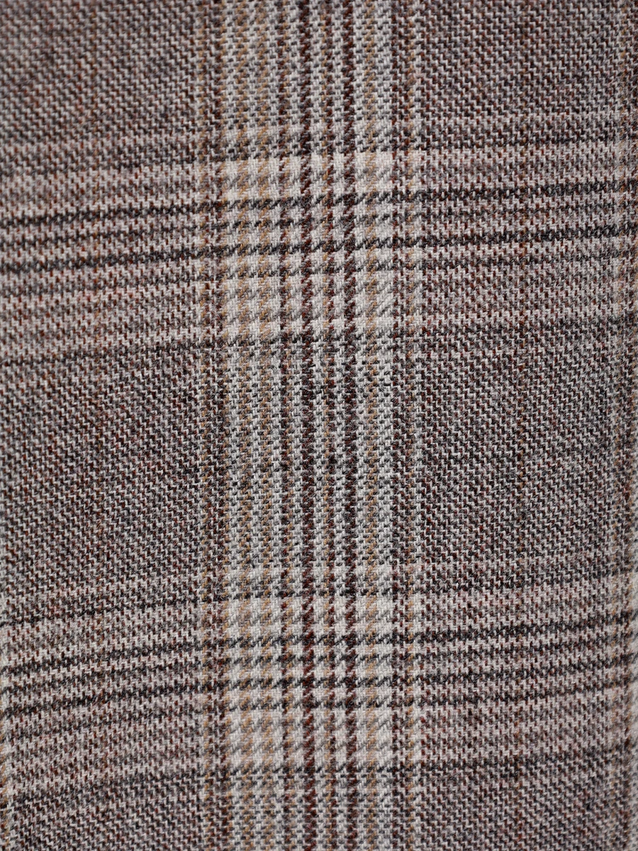 Брюки шерстяные KITON D56106K0549E01000 Коричневый  Фото 6