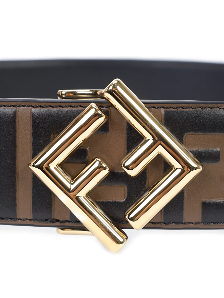 Ремень кожаный FENDI 8C0736 AROO F13VK Коричневый  Фото 2