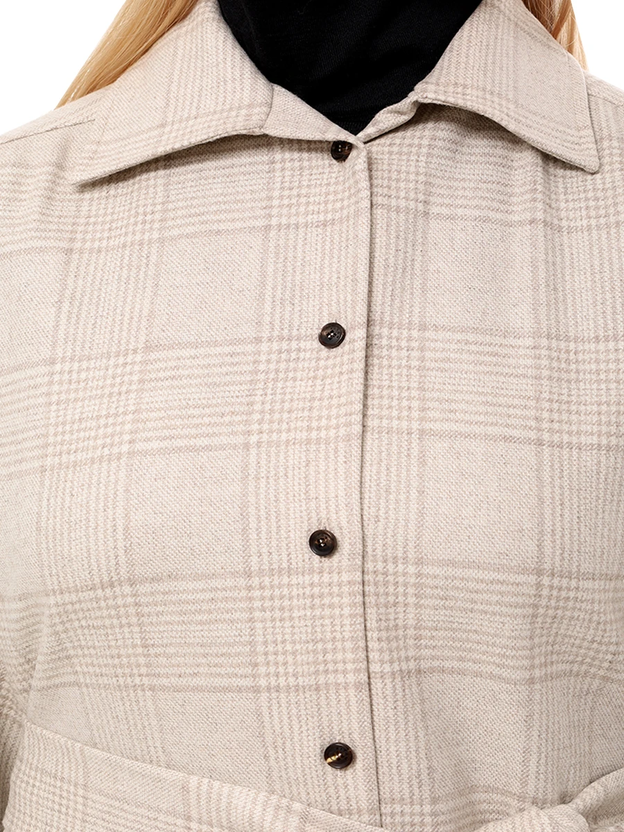 Рубашка шерстяная KITON D58453K0520E02000 Клетка  Фото 5