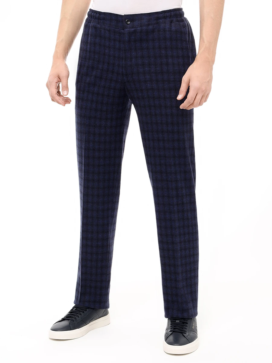 Брюки шерстяные KITON UPN01K0133E04001 Синий  Фото 4