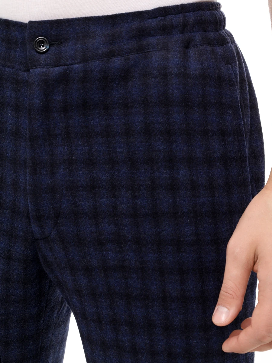 Брюки шерстяные KITON UPN01K0133E04001 Синий  Фото 5