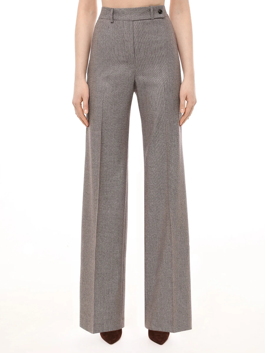 Брюки шерстяные KITON D48109K0104E05007 Коричневый  Фото 4