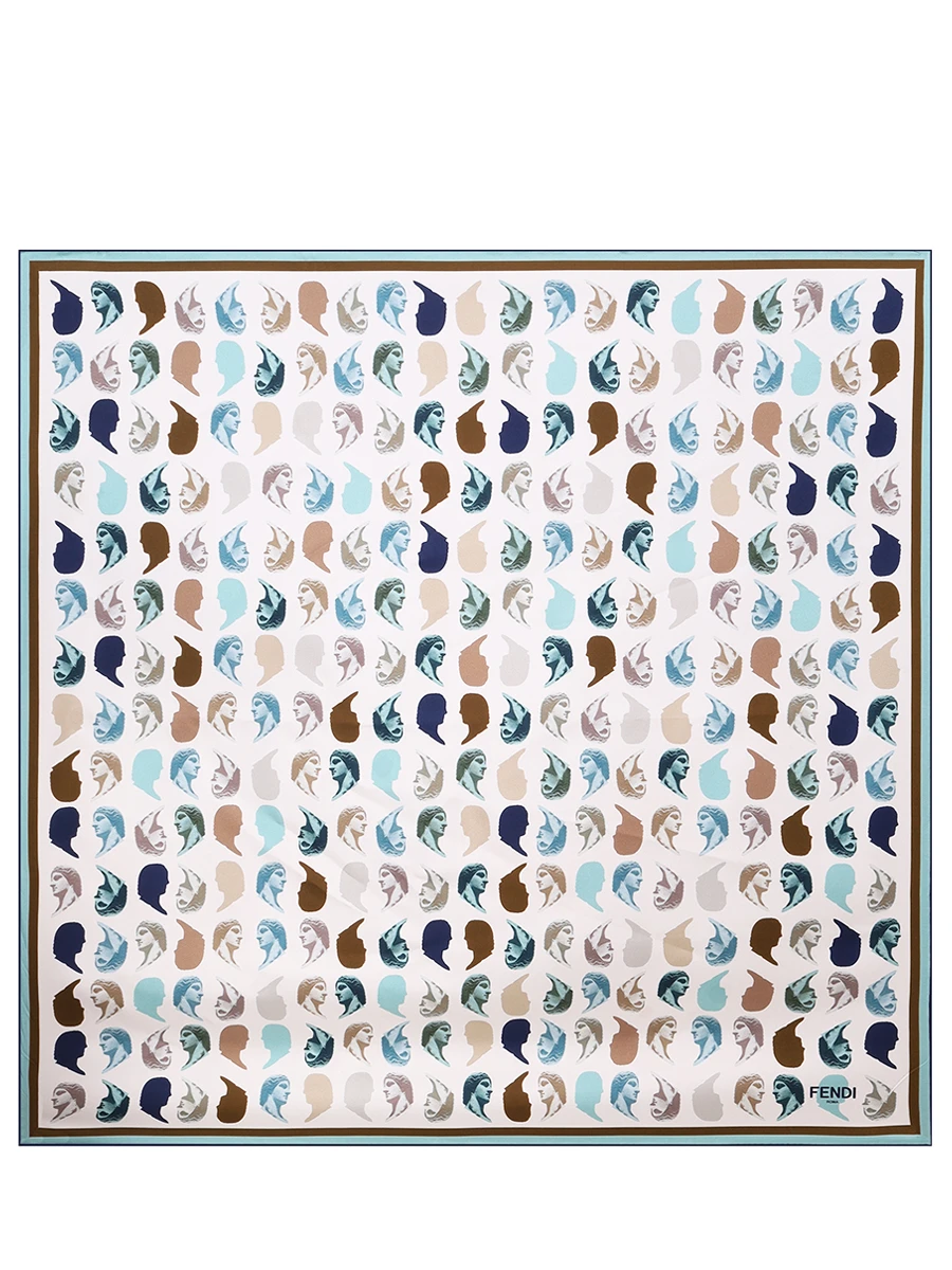 

Платок шелковый, Голубой, FXT091 AST7 F0PV9