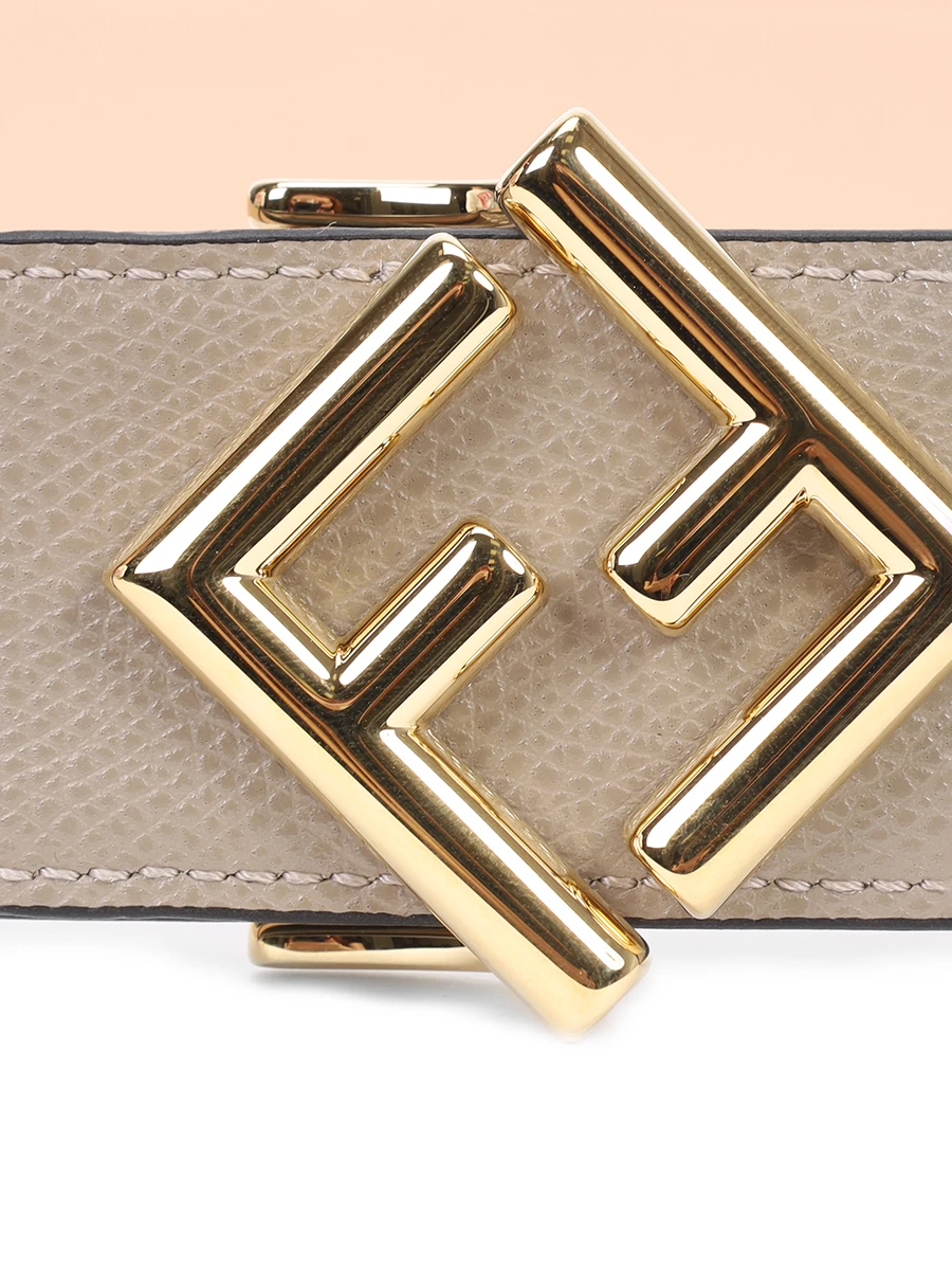 Ремень кожаный FENDI 8C0736 ASUV F1E70 Бежевый  Фото 2