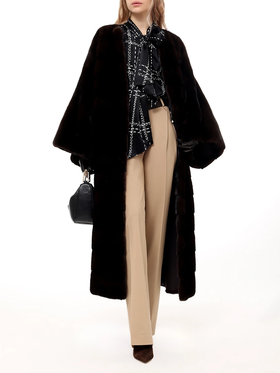 Шуба норковая KITON D58695K0549F02002 Темно Коричневый  Фото 2