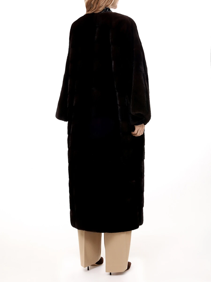 Шуба норковая KITON D58695K0549F02002 Темно Коричневый  Фото 3