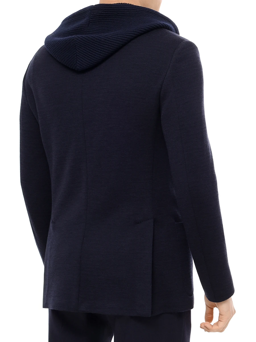 Пиджак из шерсти и хлопка FRADI 252WN6187/89/SJK.JACKET_GW Синий  Фото 3