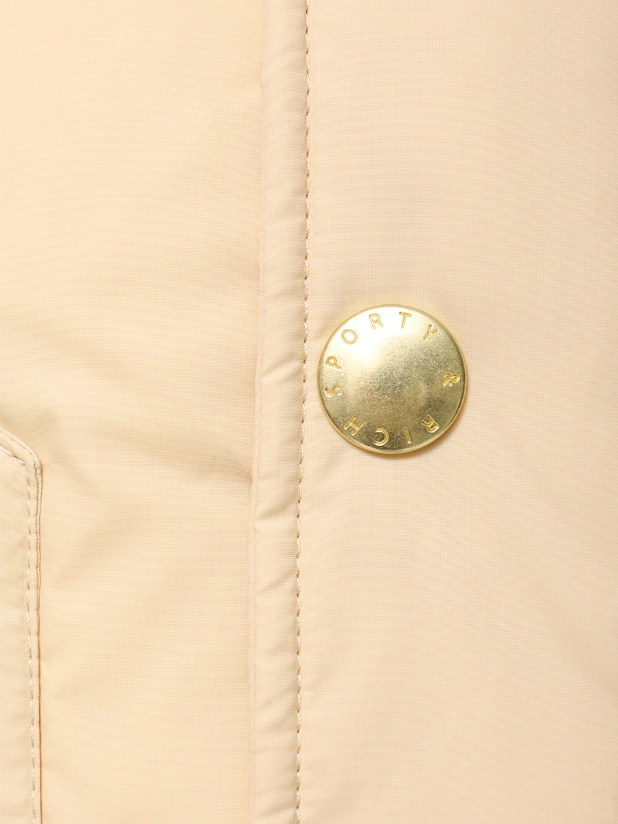 Жилет стеганый SPORTY & RICH OW018512202BE20/3877 Молочный Бежевый  Фото 6