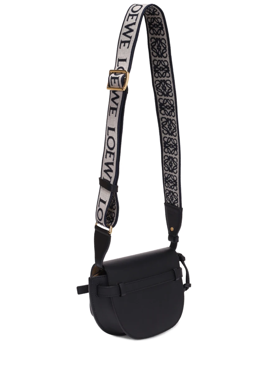 Сумка кожаная LOEWE A650N46X13 1100 Черный  Фото 3