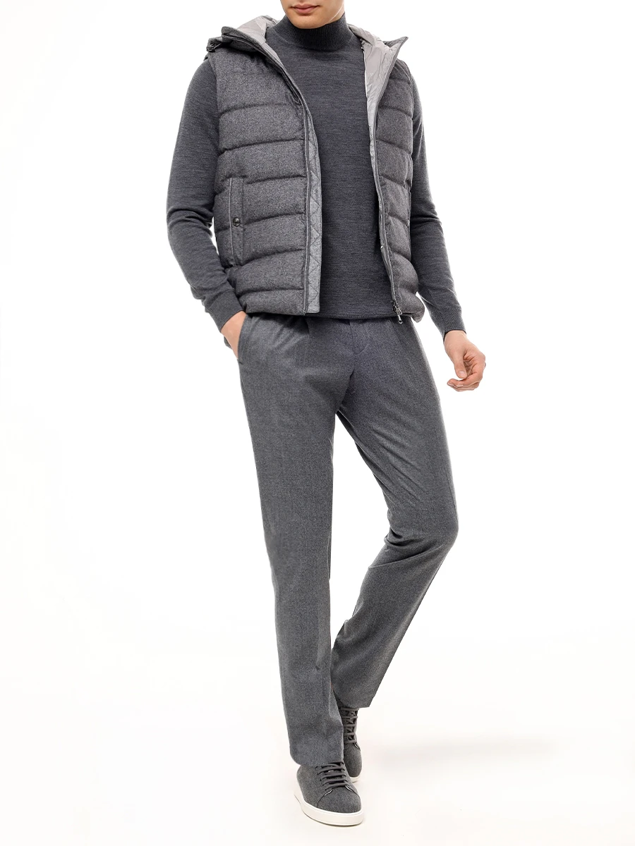 

Брюки шерстяные, Серый, 252WN6184/40/SF.JOGGER_2