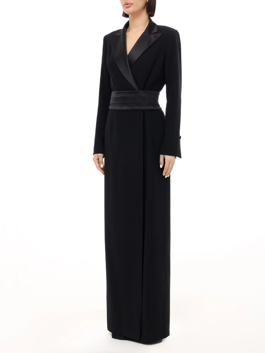 Платье однотонное VASSA&CO V249399-1181C99 (170) Черный  Фото 4