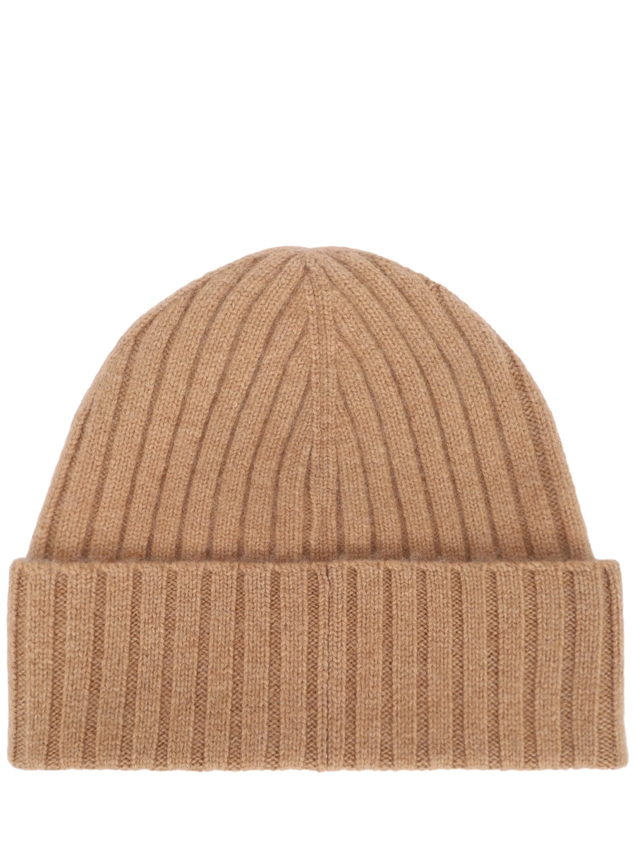 Шапка из кашемира и шерсти SPORTY & RICH AC066506302BE02/8 Коричневый  Фото 2