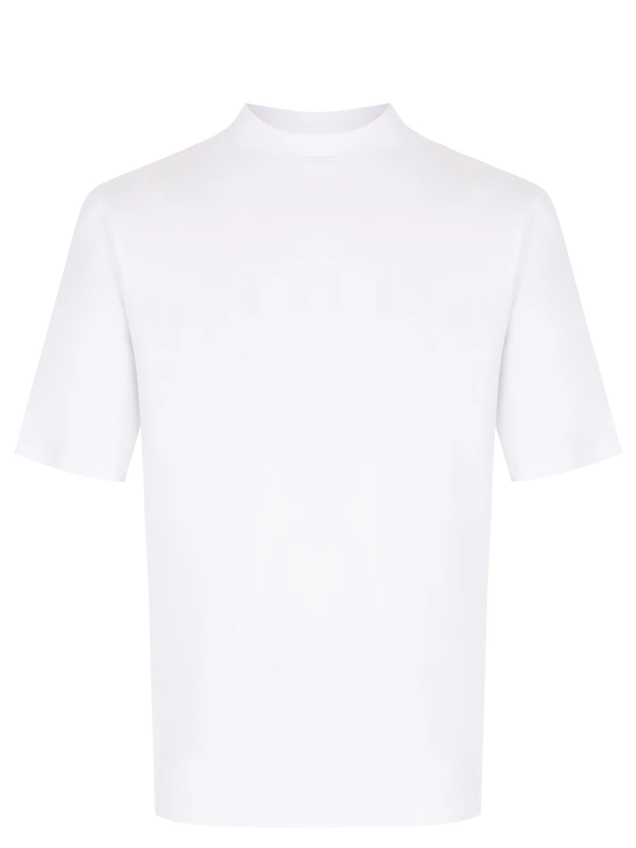 Футболка хлопковая DANIELE FIESOLI 0682 T/SHIRT LUPETTO COTTONE ELAST 01 BCO Белый 