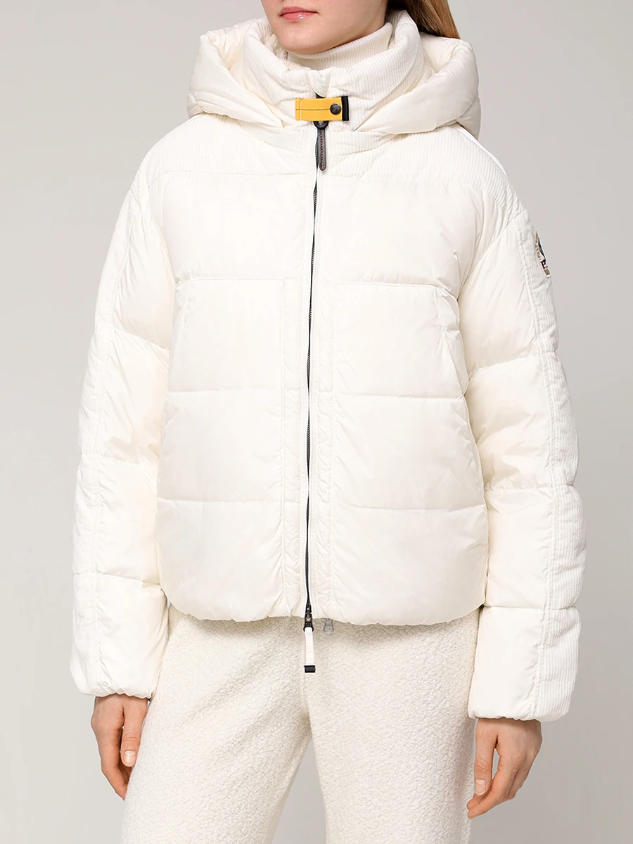 Пуховик стеганый PARAJUMPERS 24WMPWPUCU31 MIRROR/748 Кремовый  Фото 4