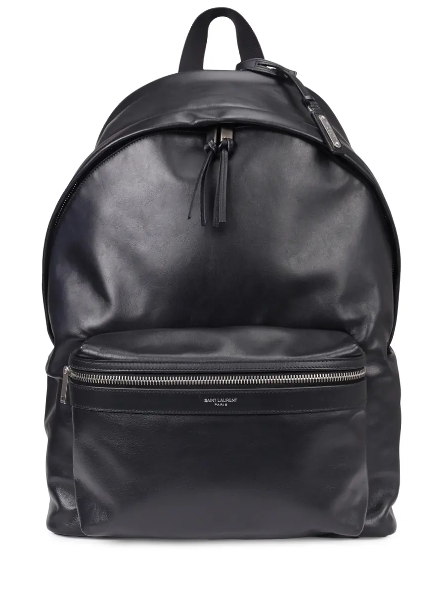 Рюкзак кожаный City SAINT LAURENT 534967 0AY3F 1000 Черный 