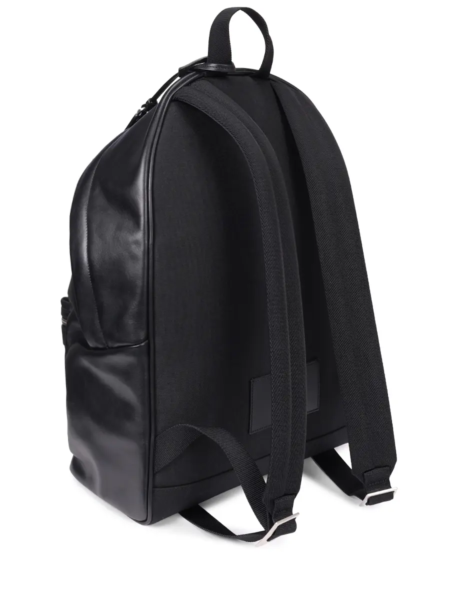 Рюкзак кожаный City SAINT LAURENT 534967 0AY3F 1000 Черный  Фото 3