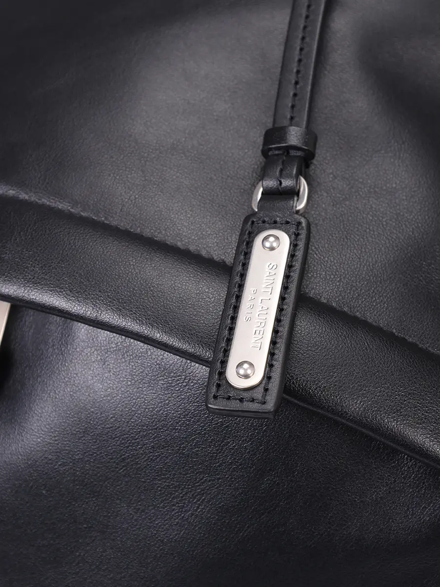 Рюкзак кожаный City SAINT LAURENT 534967 0AY3F 1000 Черный  Фото 5