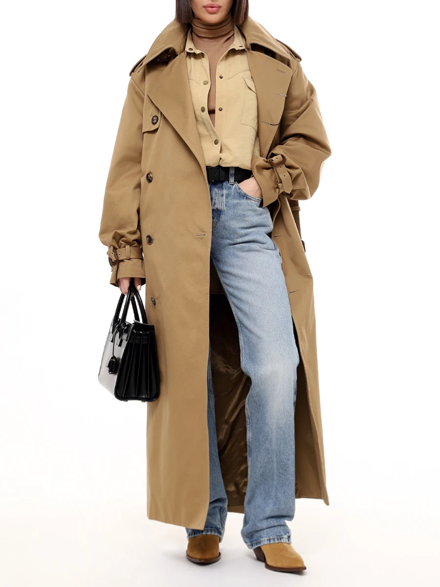 Джинсы хлопковые SAINT LAURENT 782393 Y19XA 4419 Голубой  Фото 2