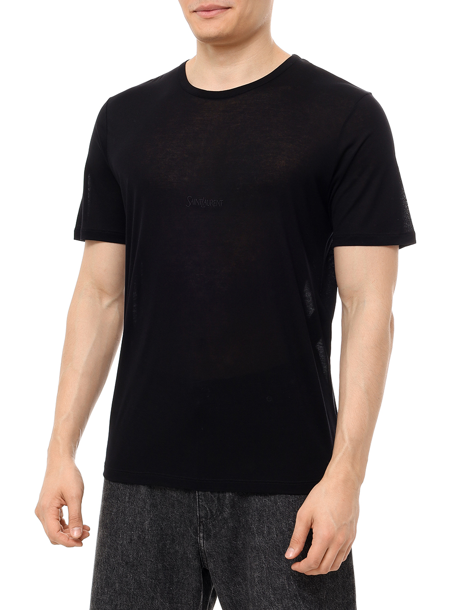 

Футболка из вискозы, Черный, 749102 Y37IL 1000