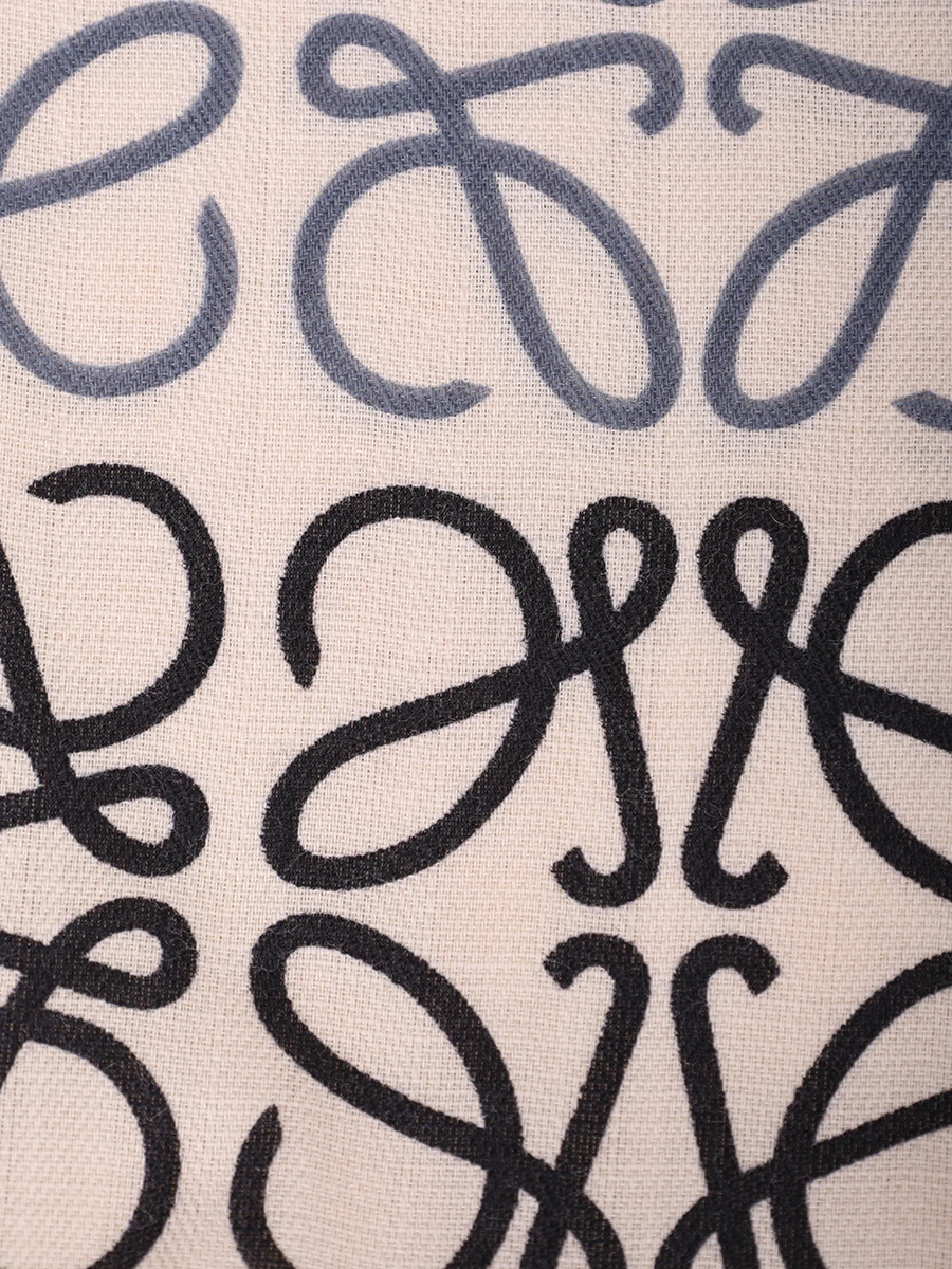 Шарф льняной LOEWE F603253X01 9965 Бежевый  Фото 3