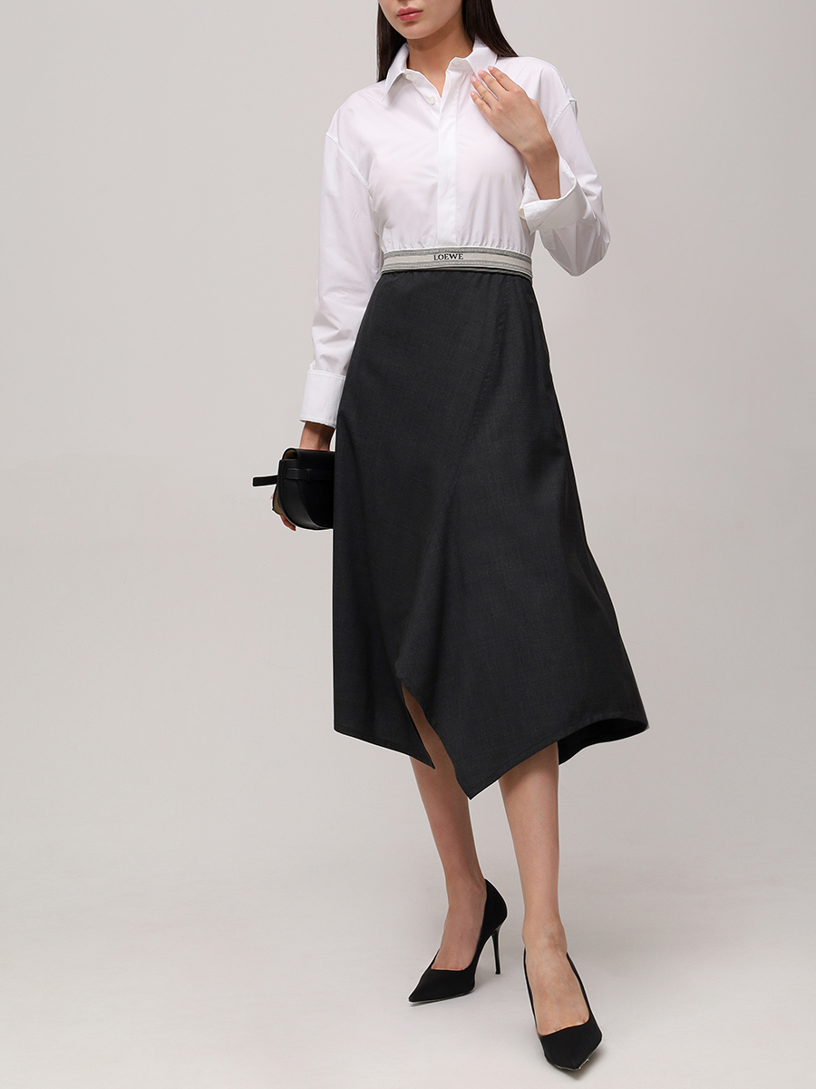 

Юбка шерстяная, Серый, S359Y08X44 8472