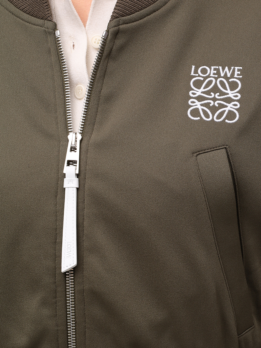 Бомбер однотонный LOEWE S359Y02XC2 8967 Хаки  Фото 5