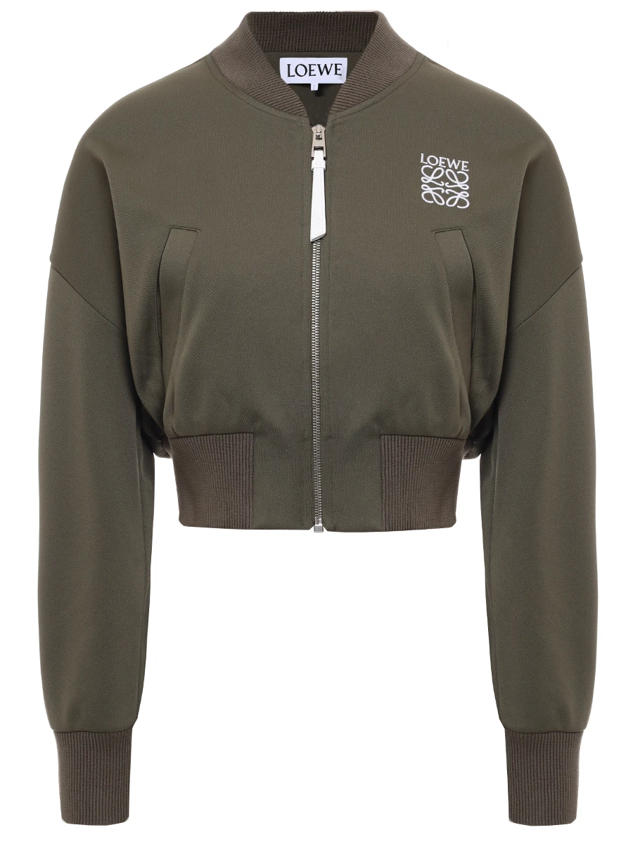 Бомбер однотонный LOEWE S359Y02XC2 8967 Хаки 